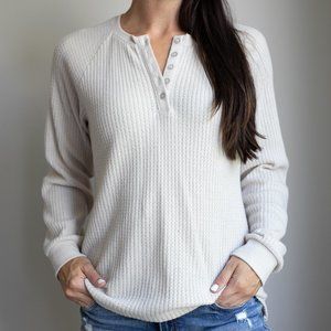 Z Supply waffle long sleeve henley